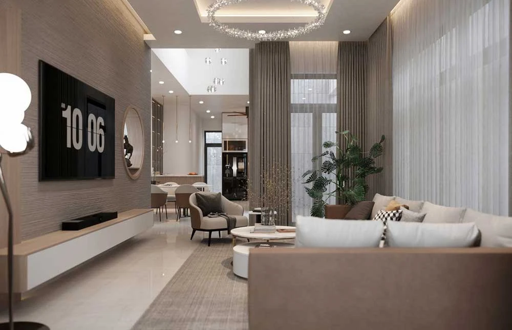 Nội thất nhà phố Đồng Nai 4 tầng - Chị Ngọc