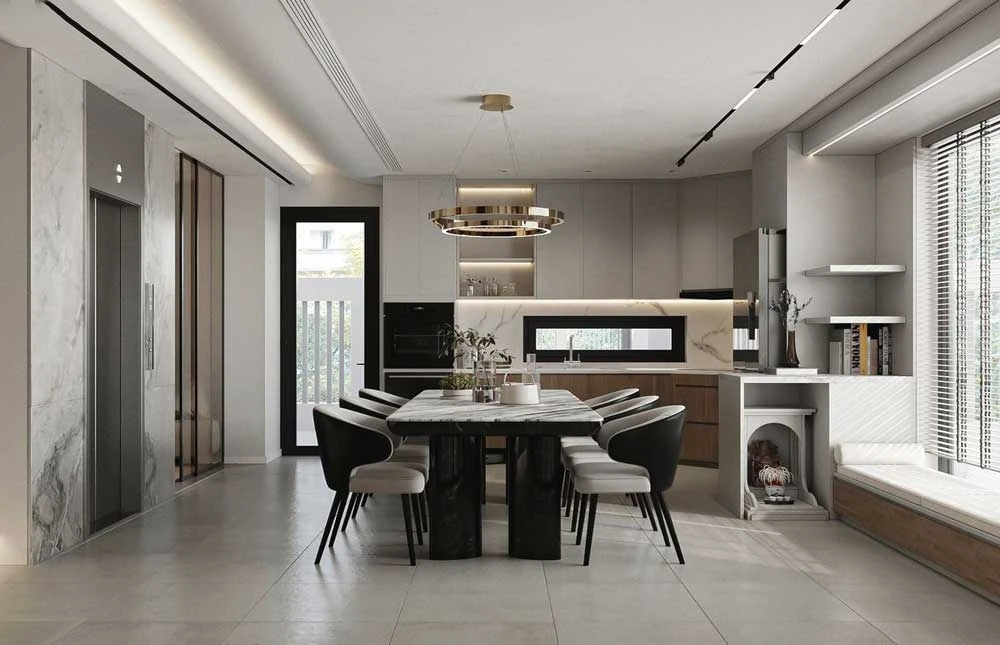 Nhà phố Trà Vinh 4 tầng -  Chị Thư